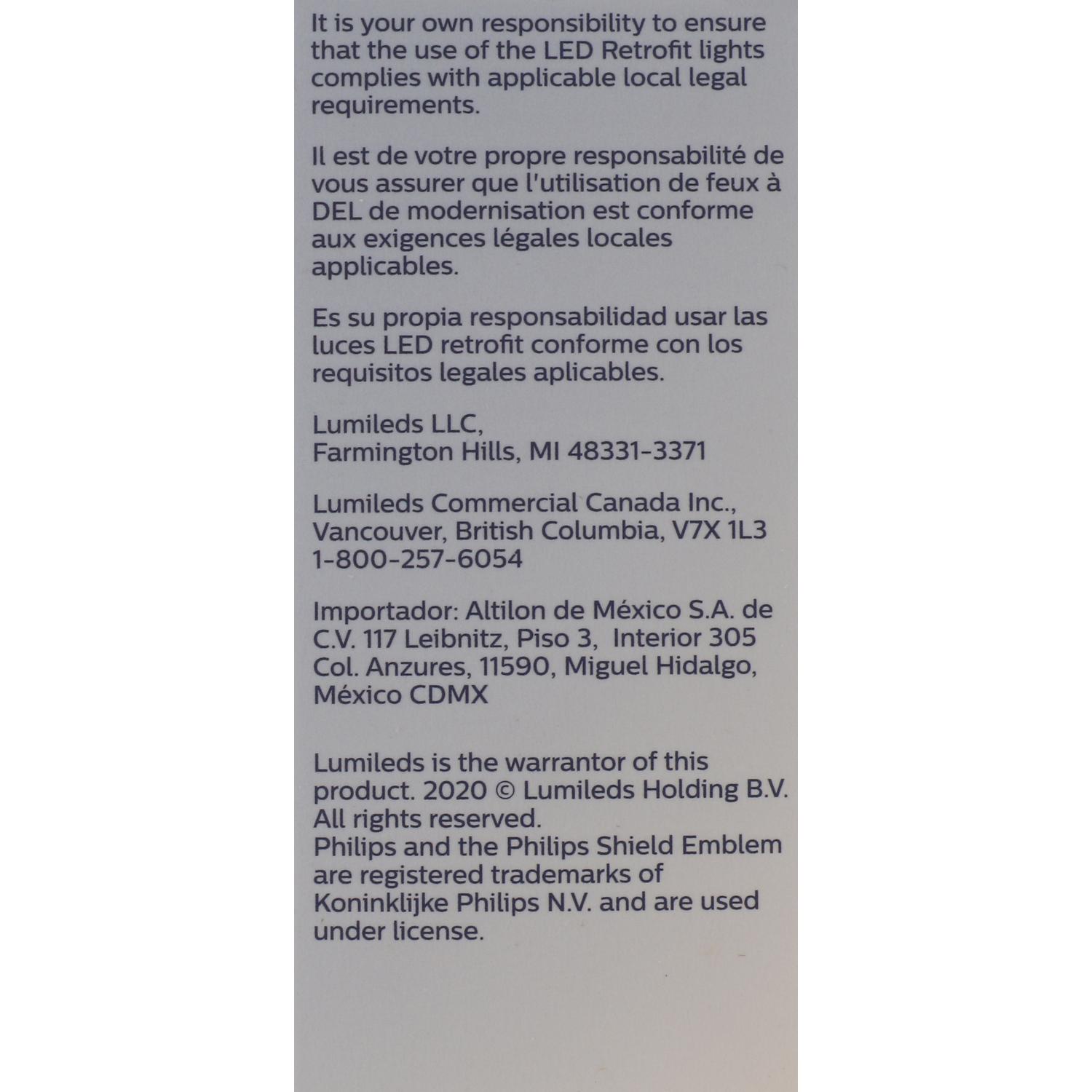 Philips H9UELED - Headlight Bulb Philips H9UELED Headlight Bulb product image 18 of 20