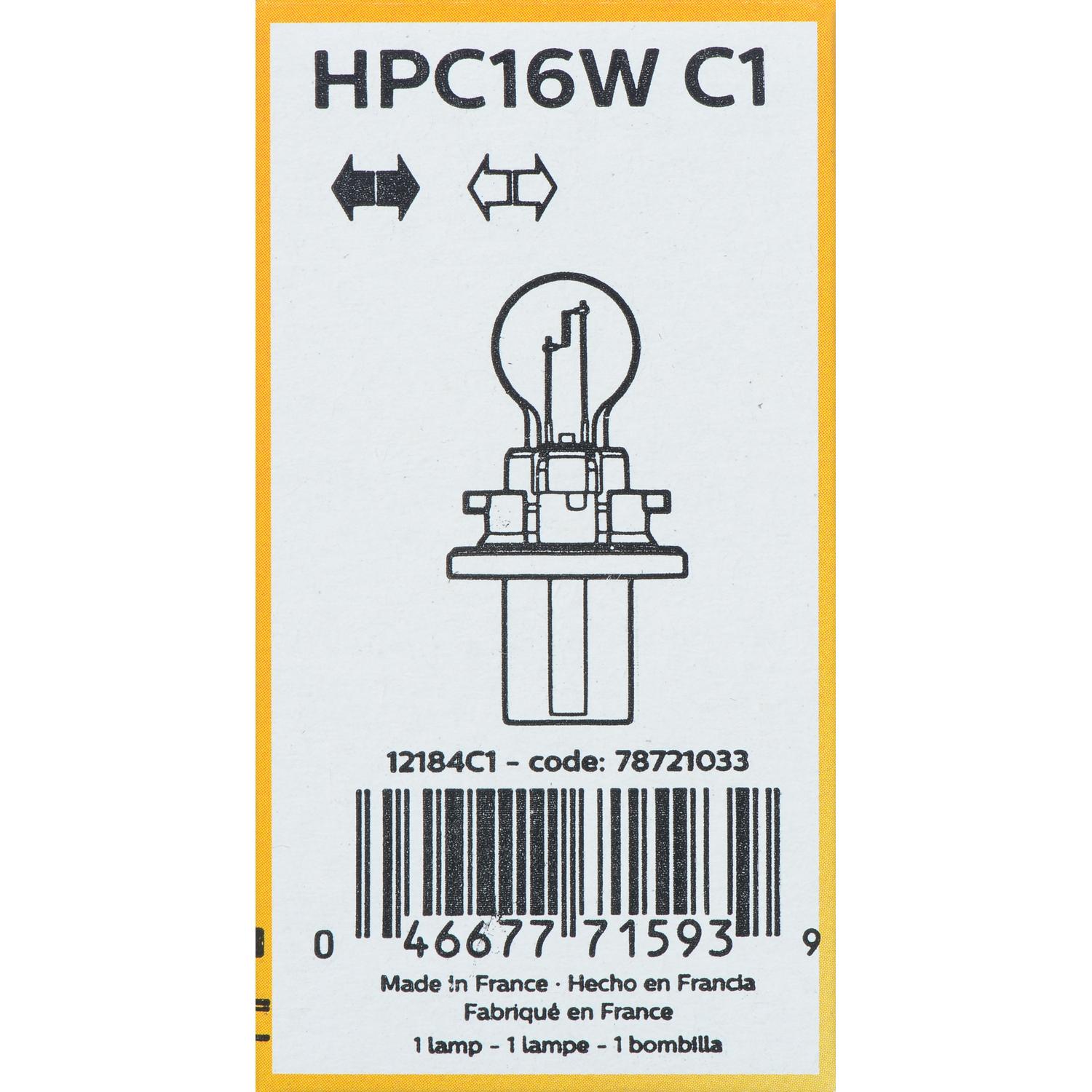 Philips HPC16WC1 - Turn Signal Light Bulb Philips HPC16WC1 Back Up Light Bulb product image 5 of 9