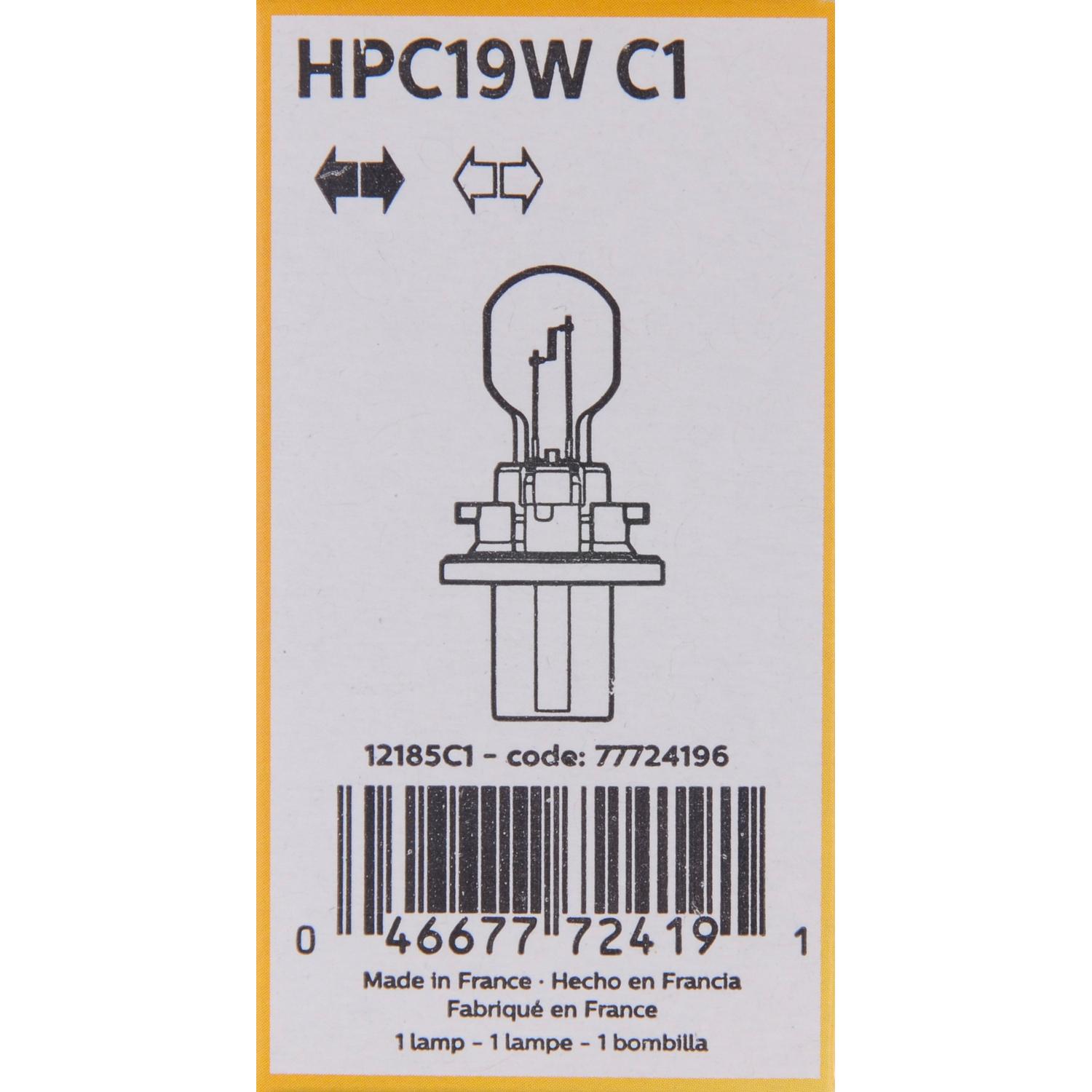 Philips HPC19WC1 - Turn Signal Light Bulb Philips HPC19WC1 Back Up Light Bulb product image 8 of 10