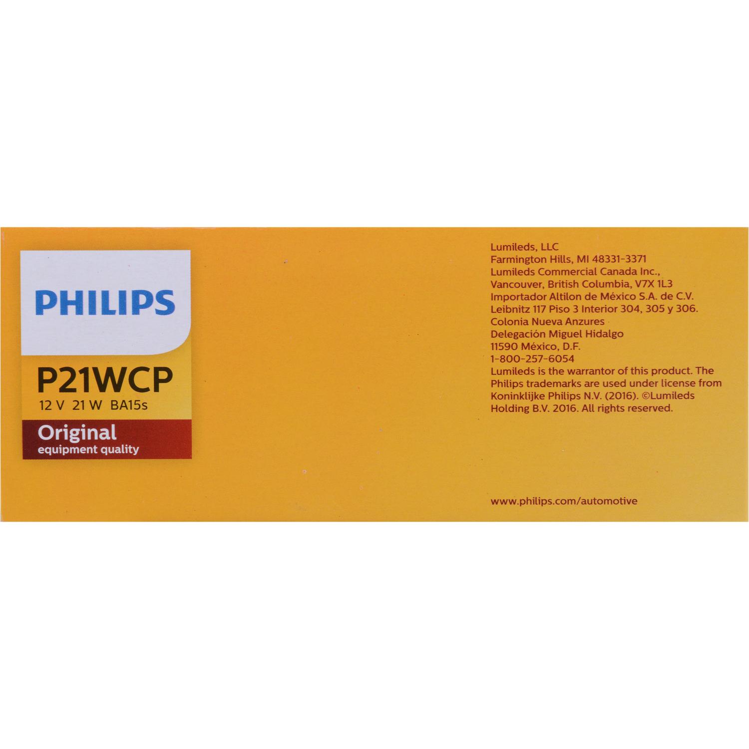 Philips P21WCP - Multi Purpose Light Bulb Philips P21WCP Back Up Light Bulb product image 15 of 25