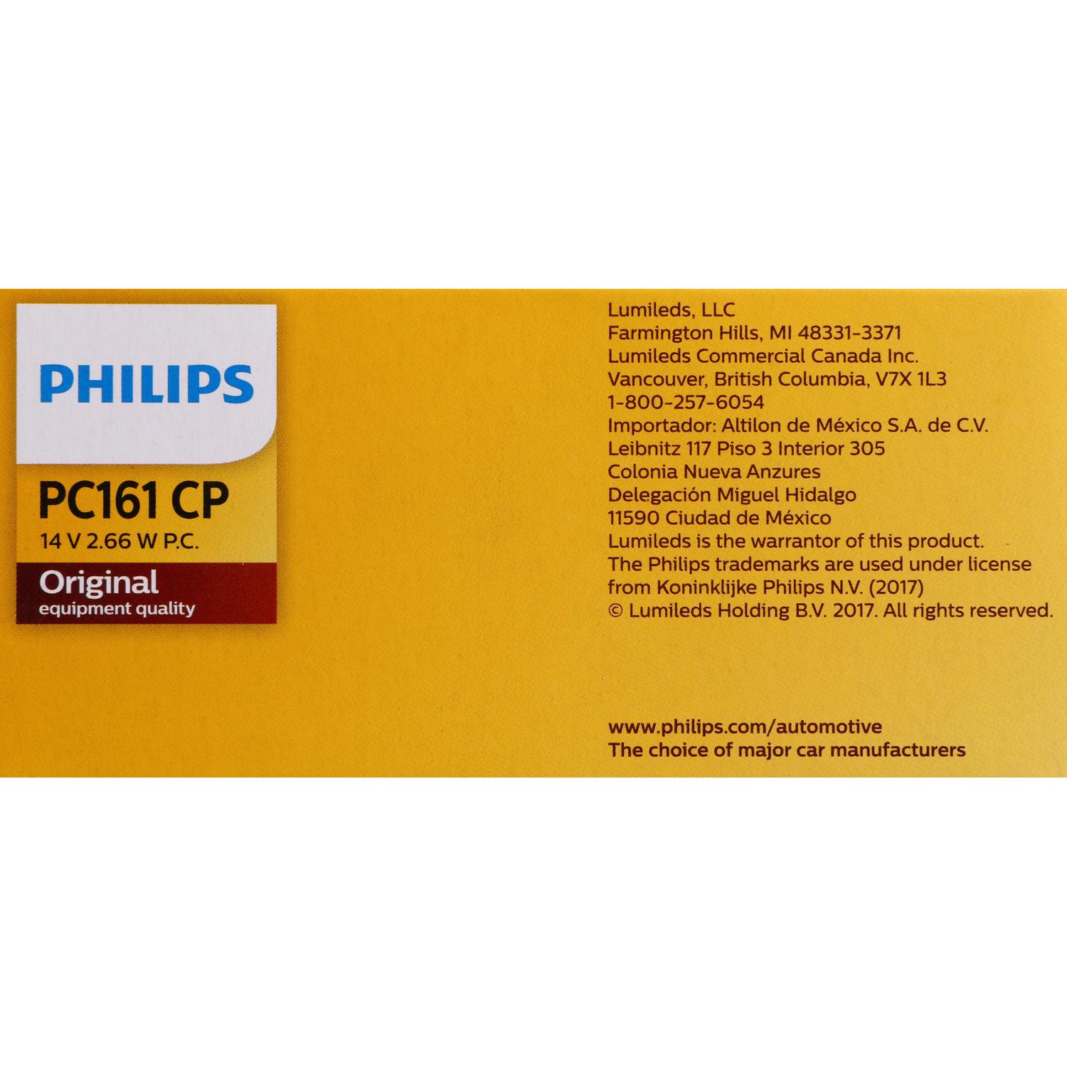 Philips PC161CP - Instrument Panel Light Bulb Philips PC161CP Auto Trans Indicator Light Bulb product image 6 of 10