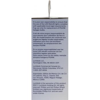 Philips PS24WUEFLED - Fog Light Bulb Philips PS24WUEFLED Fog Light Bulb product image 9 of 11