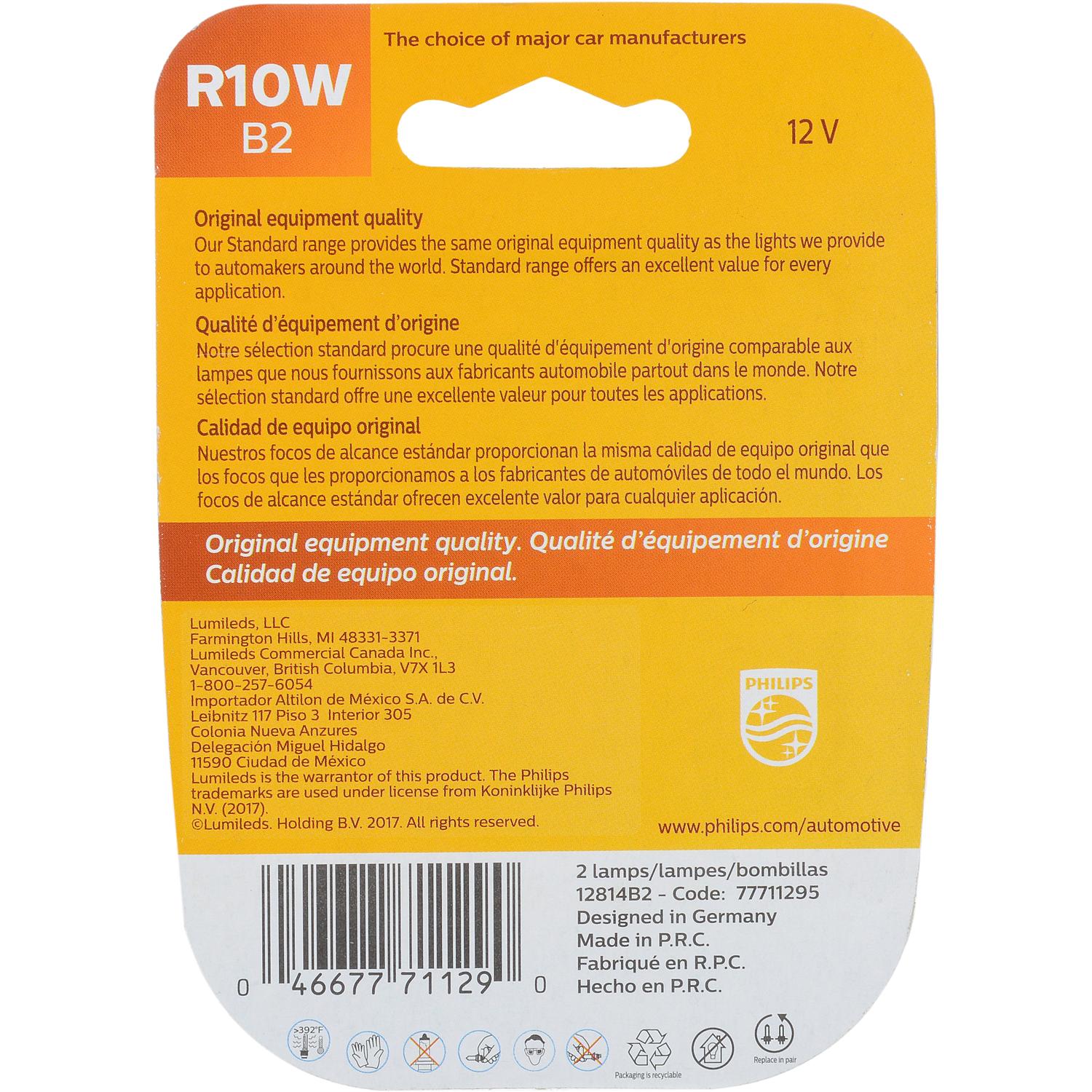 Philips R10WB2 - Multi Purpose Light Bulb Philips R10WB2 Back Up Light Bulb product image 6 of 10