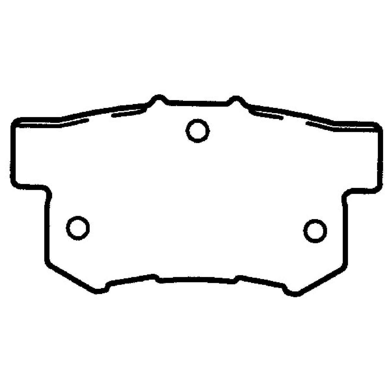 Raybestos ST43R537T15 - Disc Brake Pad Raybestos ST43R537T15 Disc Brake Pad product image 1 of 1
