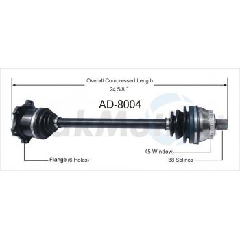 TrakMotive AD8004 - CV Axle Shaft TrakMotive AD8004 CV Axle Shaft product image 1 of 3