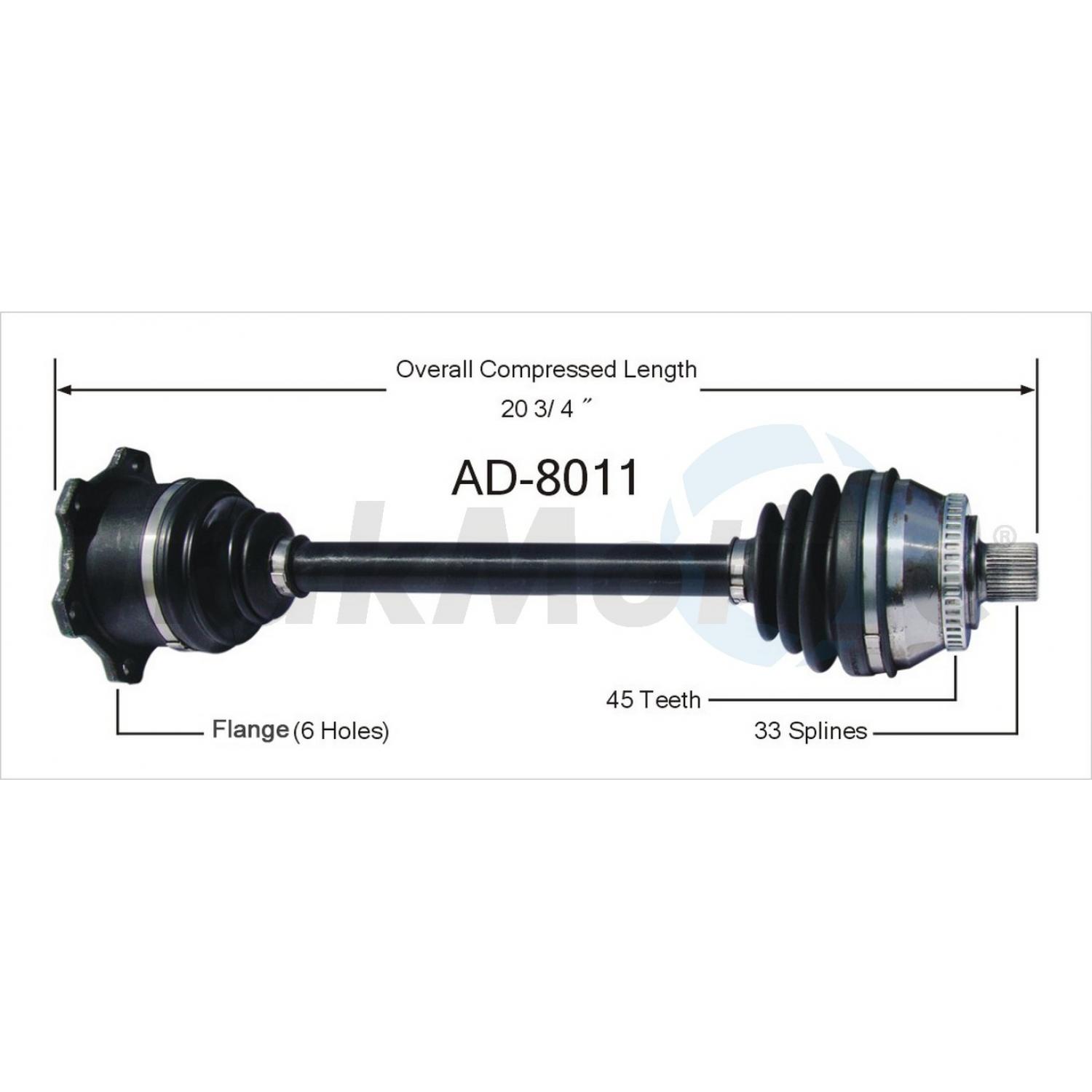 TrakMotive AD8011 - CV Axle Shaft TrakMotive AD8011 CV Axle Shaft product image 1 of 3