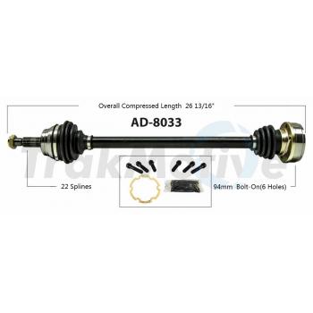 TrakMotive AD8033 - CV Axle Shaft TrakMotive AD8033 CV Axle Shaft product image 1 of 3