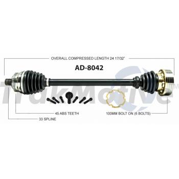 TrakMotive AD8042 CV Axle Shaft product image 1 of 3