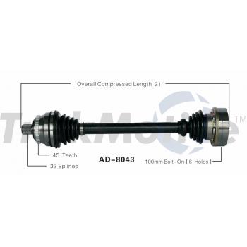 TrakMotive AD8043 - CV Axle Shaft TrakMotive AD8043 CV Axle Shaft product image 1 of 3