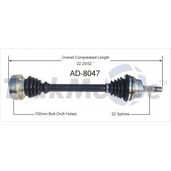 TrakMotive AD8047 - CV Axle Shaft TrakMotive AD8047 CV Axle Shaft product image 1 of 3