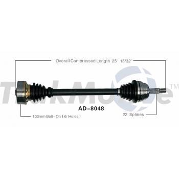 TrakMotive AD8048 - CV Axle Shaft TrakMotive AD8048 CV Axle Shaft product image 1 of 3