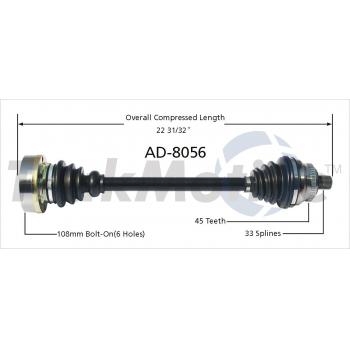 TrakMotive AD8056 - CV Axle Shaft TrakMotive AD8056 CV Axle Shaft product image 1 of 3