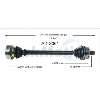 TrakMotive AD8061 CV Axle Shaft product image 1 of 3