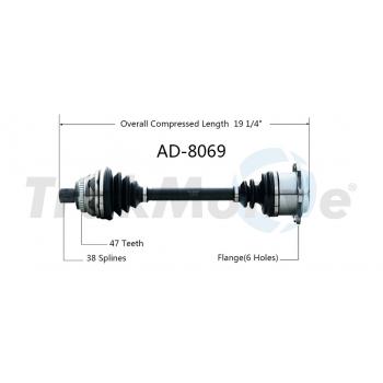 TrakMotive AD8069 - CV Axle Shaft TrakMotive AD8069 CV Axle Shaft product image 1 of 3