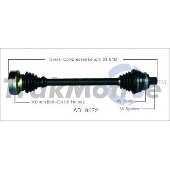 TrakMotive AD8072 CV Axle Shaft product image 1 of 3