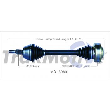 TrakMotive AD8089 CV Axle Shaft product image 1 of 3