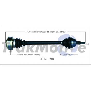 TrakMotive AD8090 - CV Axle Shaft TrakMotive AD8090 CV Axle Shaft product image 1 of 3