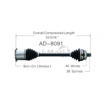 TrakMotive AD8091 CV Axle Shaft product image 1 of 3