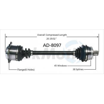 TrakMotive AD8097 CV Axle Shaft product image 1 of 3