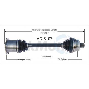 TrakMotive AD8107 CV Axle Shaft product image 1 of 3