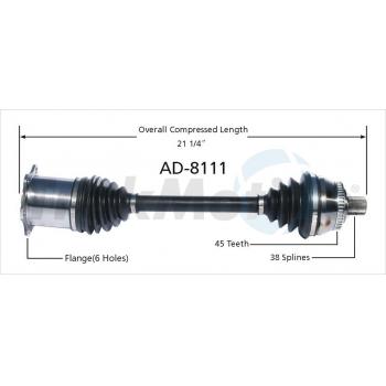 TrakMotive AD8111 - CV Axle Shaft TrakMotive AD8111 CV Axle Shaft product image 1 of 3