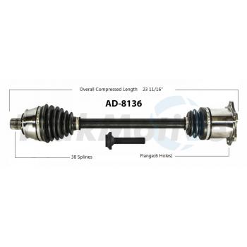 TrakMotive AD8136 - CV Axle Shaft TrakMotive AD8136 CV Axle Shaft product image 1 of 3