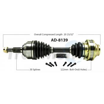TrakMotive AD8139 CV Axle Shaft product image 1 of 3