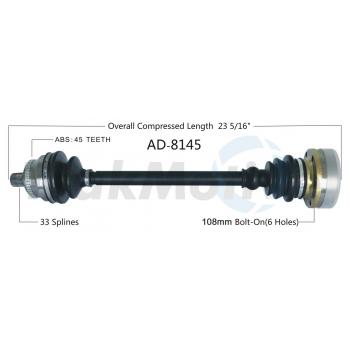 TrakMotive AD8145 CV Axle Shaft product image 1 of 3