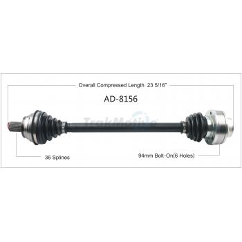 TrakMotive AD8156 - CV Axle Shaft TrakMotive AD8156 CV Axle Shaft product image 1 of 3