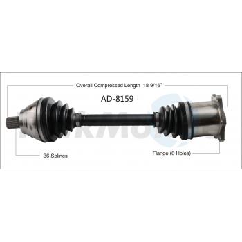 TrakMotive AD8159 CV Axle Shaft product image 1 of 3