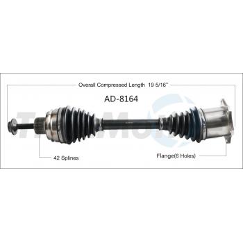 TrakMotive AD8164 - CV Axle Shaft TrakMotive AD8164 CV Axle Shaft product image 1 of 3
