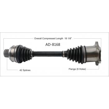 TrakMotive AD8168 - CV Axle Shaft TrakMotive AD8168 CV Axle Shaft product image 1 of 3