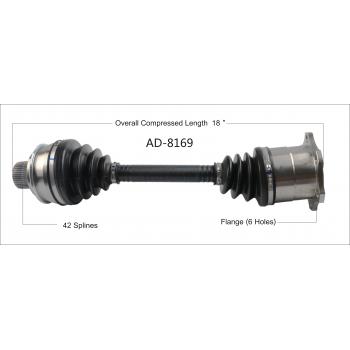 TrakMotive AD8169 CV Axle Shaft product image 1 of 3