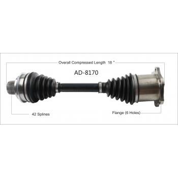 TrakMotive AD8170 CV Axle Shaft product image 1 of 3