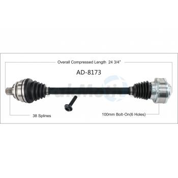 TrakMotive AD8173 CV Axle Shaft product image 1 of 3