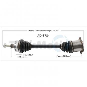 TrakMotive AD8784 CV Axle Shaft product image 1 of 3