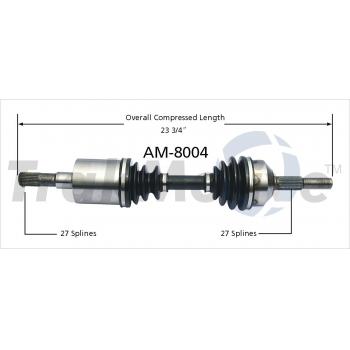 TrakMotive AM8004 CV Axle Shaft product image 1 of 3