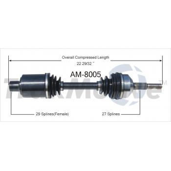 TrakMotive AM8005 CV Axle Shaft product image 1 of 3