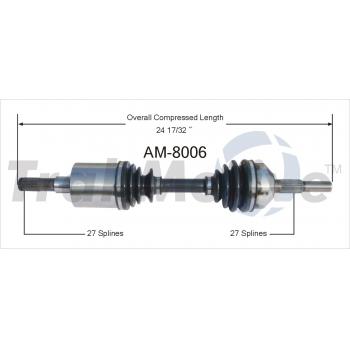 TrakMotive AM8006 - CV Axle Shaft TrakMotive AM8006 CV Axle Shaft product image 1 of 3