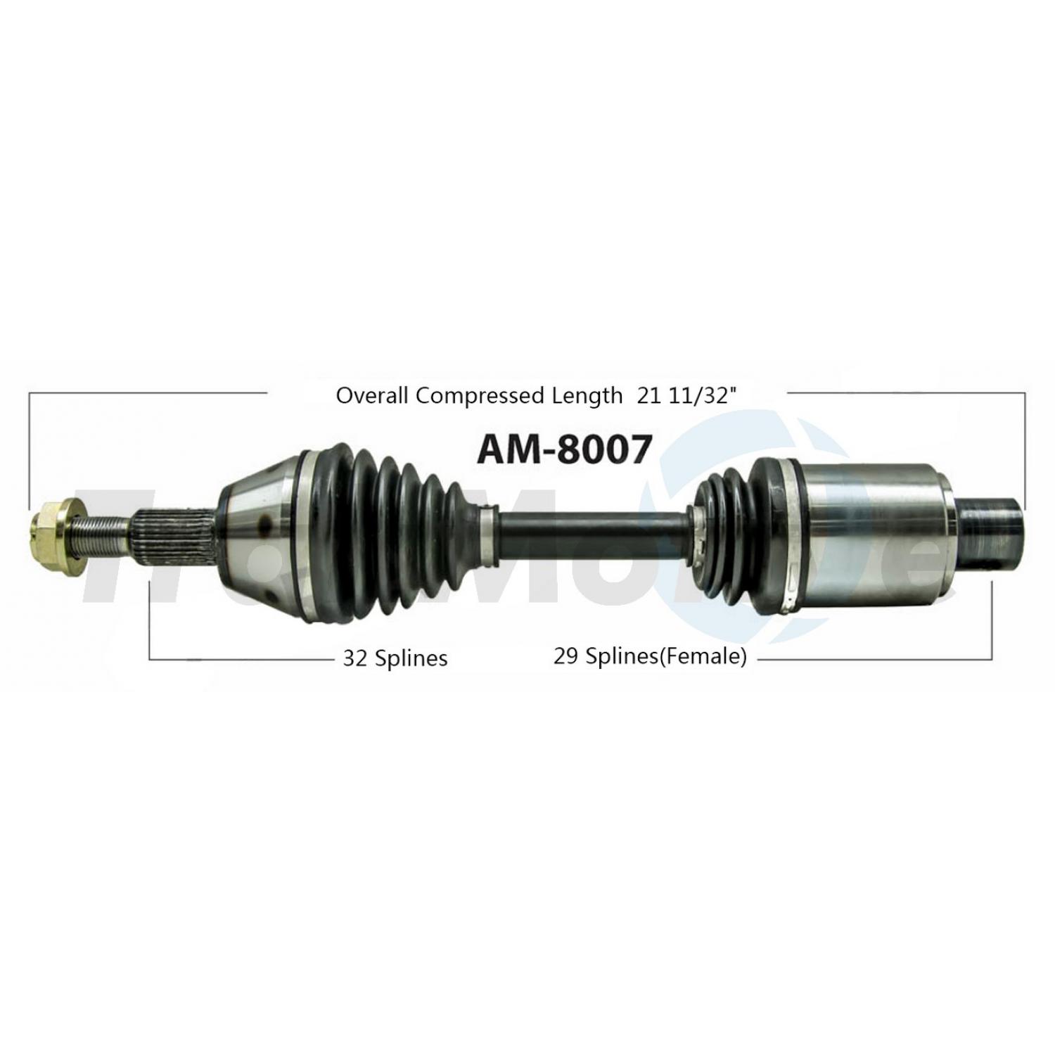 TrakMotive AM8007 - CV Axle Shaft TrakMotive AM8007 CV Axle Shaft product image 1 of 3