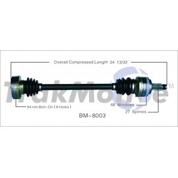 TrakMotive BM8003 - CV Axle Shaft TrakMotive BM8003 CV Axle Shaft product image 1 of 3