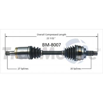 TrakMotive BM8007 CV Axle Shaft product image 1 of 3
