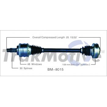 TrakMotive BM8015 - CV Axle Shaft TrakMotive BM8015 CV Axle Shaft product image 1 of 3