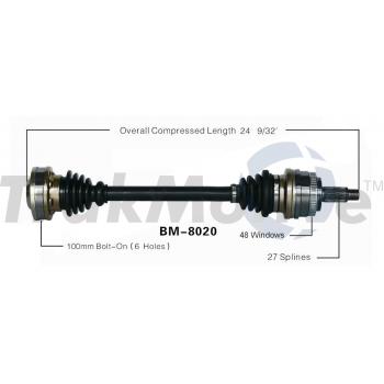 TrakMotive BM8020 CV Axle Shaft product image 1 of 3