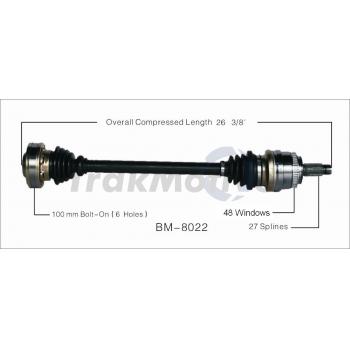TrakMotive BM8022 CV Axle Shaft product image 1 of 3