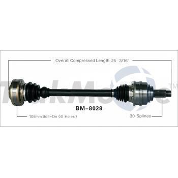 TrakMotive BM8028 CV Axle Shaft product image 1 of 3