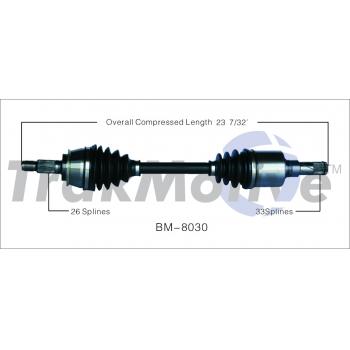 TrakMotive BM8030 CV Axle Shaft product image 1 of 3