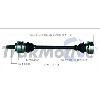 TrakMotive BM8034 CV Axle Shaft product image 1 of 3