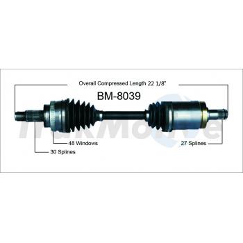 TrakMotive BM8039 CV Axle Shaft product image 1 of 3