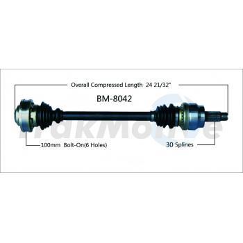 TrakMotive BM8042 CV Axle Shaft product image 1 of 3